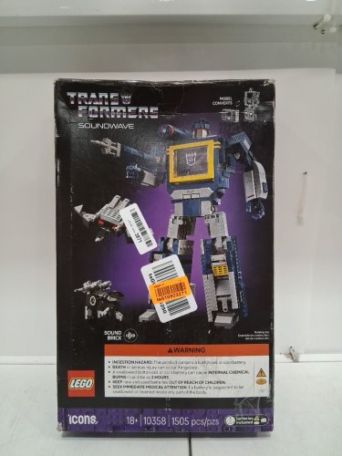 1505pc lego icons transformers soundwave building set  with sound effects - blue/grey (model: 10358) image 2