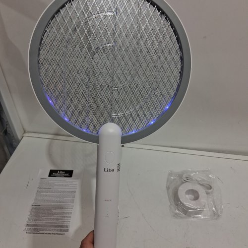 libra ELECTRIC BUG ZAPPER RACKET SWATTER - 4000V - WHITE (MODEL: WD-942) image 4