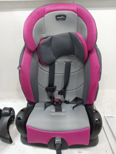 EVENFLO CHASE PLUS 2-IN-1 CONVERTIBLE BOOSTER CAR SEAT - GENEVA PINK/GREY (MODEL: 30712360C) image 5