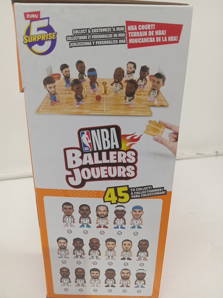 4PK ZURU NBA BALLERS SURPRISE TOYS - 5 SURPRISE + half court accessory (model: 1851437) image 3