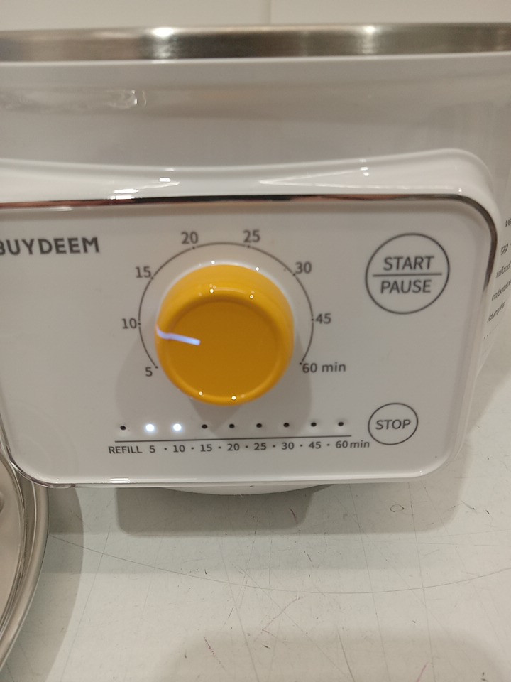 buydeem Mini Electric Food Steamer with 8 steamer settings - 1.6QT - white (MODEL: G32US-90-A1) image 5