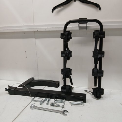 AMAZON BASICS FOLDABLE 4-BIKE STEEL RACK WITH 2" HITCH FOR SUV CAR & TRUCK - 132LBS CAP - BLACK (MODEL: ‎b0dp4888tm) image 2