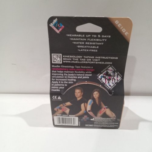 Mueller KINESIOLOGY TAPE for enhanced recovery - helps improve blood flow - latex free - 2" x 21.4FT - beige image 3