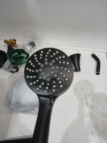 Moen single handle magnetic shower head and bath tub faucet - matte black image 5