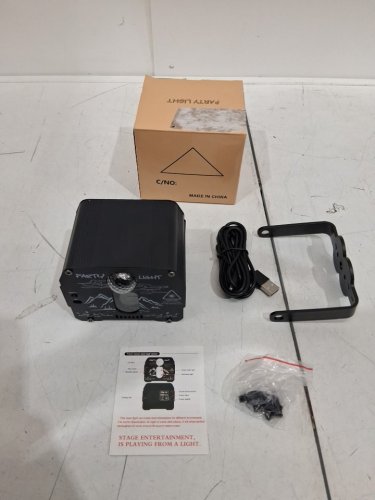 Laser Light Strobe Stage Effects Disco Ball Party Light with Remote Control - black/rgb (model: DQ-R70) image 2