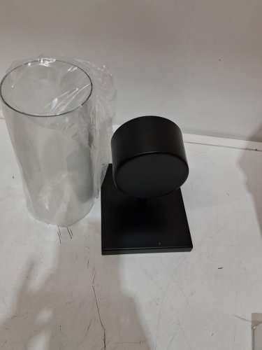 Zabler Metal Wall Sconce - 10" - black/clear image 4