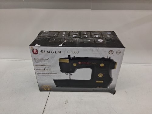 SINGER Heavy Duty 500 Classic Sewing Machine with 23 Built-In Stitches - Black/Gold (model: HD500) image 2