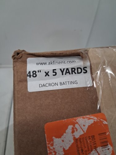 ak linens DACRON UPHOLSTERY GRADE POLYESTER BATTING - 48" x 5 yards - WHITE image 3