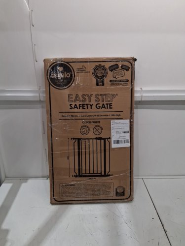 REGALO EASY-STEP METAL WALK-THROUGH SAFETY GATE - 29'' - 38.5" x 30" - WHITE - (MODEL: 1160DS) image 2