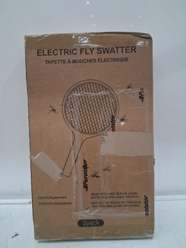 Battery ELECTRIC FLY SWATTER WITH 3-LAYER MESH & LIGHT - 3000V - YELLOW/BLACK (Model: SX-05) image 2