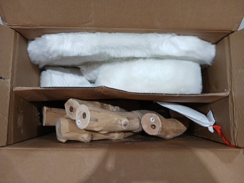costway solid wood cat tree with perch & natural jute scratching posts - 23.5" x 44" x 19.5" - white (model: pv10207wh) image 3