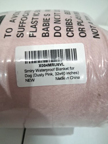 Smiry Reversible Waterproof Sherpa Fleece Blanket Furniture Protector - 32" x 40" - Dusty Pink image 3