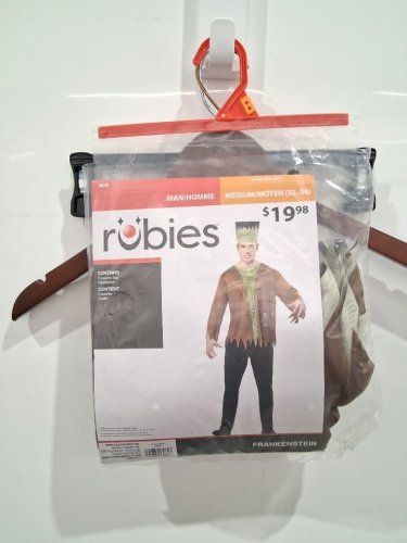 2PC MEN'S RUBIES FRANKENSTEIN COSTUME - MEDIUM (32-34) - BROWN/GREEN (STYLE: 1002836) image 2