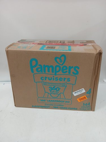 144pk Pampers Cruisers 360° Stretchy Waistband disposable baby diapers - size 4 (22lb - 37lb) image 2