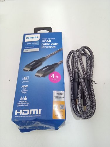 Philips Elite Premium High-Speed HDMI Cable with Ethernet - 4FT - Black (Model: SWV6120P/27) image 2