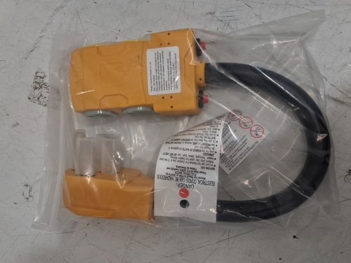 MECMO RV Distribution Adapter, 4-Prong to Mutiple Household Outlet with 20amp Circuit Breaker - 50 amp to 20 amp - yellow (model: ‎XN1450P-B) image 3