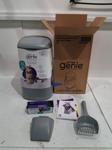 Litter Genie Easy Roll Pail with Easy Roll Refill- 17.5" - grey (Model: 666594/I000371) image 2