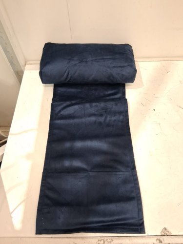 Soft Velvet Neck Pillow for Recliner Chair - 16" - navy image 3