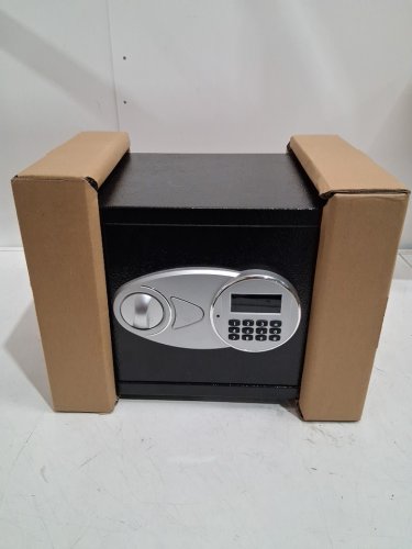 AMAZONBASICS SECURITY SAFE BOX WITH KEY - 1.2 CUBIC FEET - BLACK ALLOY STEEL (MODEL: ‎27EI-43) image 4