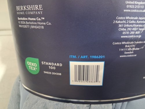BERKSHIRE lightweight cooling blanket - king - blue (model: 1986201) image 4