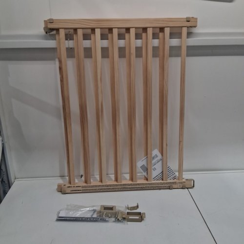 EVENFLO WALK-THRU TOP OF STAIRS extra wide BABY & PET GATE - 32" x 30" - 48" - NATURAL WOOD brown (MODEL: 10500) image 3