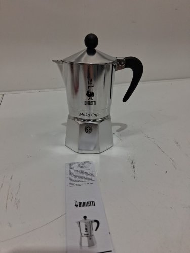 Bialetti Stovetop Espresso Pot makes 3 4.3oz cups of espresso - Silver image 3