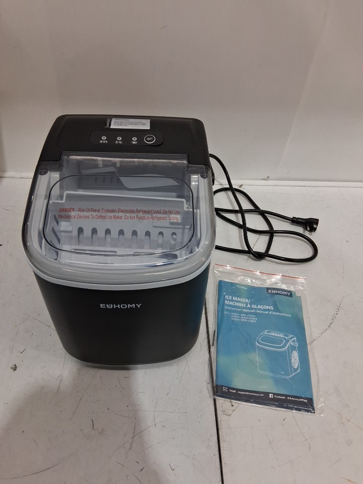 EUHOMY Countertop Ice Maker Machine - MAKES 26LB/Day - BLACK (MODEL: im-06d/IM001-Bbl-CAEH) image 3