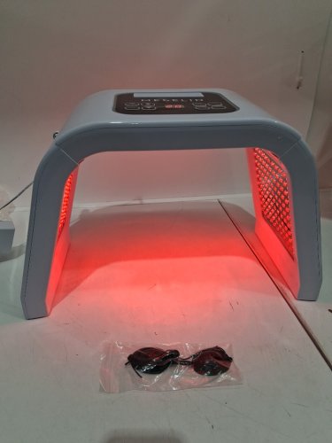 2pc megelin led light therapy machine with goggles - multiple settings image 4