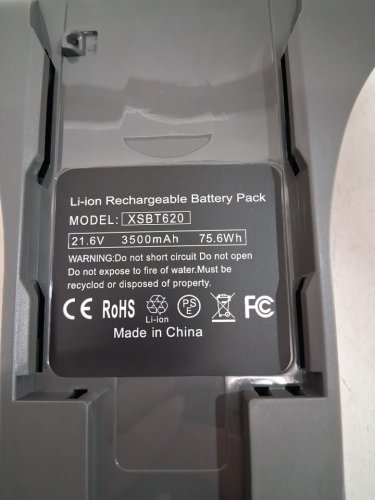 shark Vacuum Cleaner Battery replacement FOR SELECT CORDLESS SHARK STICK VACUUMS (XSBT600/XSBT620) - 21.6V - 3.5Ah - black (model: XSBT600) image 3