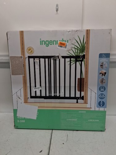 SUMMER BY INGENUITY the stairway 48w series baby gate - 32" x 30" to 48" - black (model: 17016 ) image 2