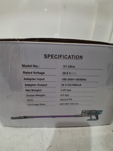 ORYZOM CORDLESS VACUUM NEXT GEN - 120000 RPM - 29.6V - 480W - Purple (Model: V1 ULTRA) image 3