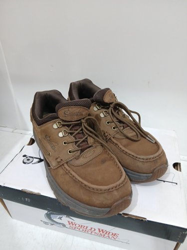 Worldwide Sportsman Blue Water Boat Shoes with non-slip rubber outsoles - 11 medium - Dark Brown / green (style: 5421021) image 3