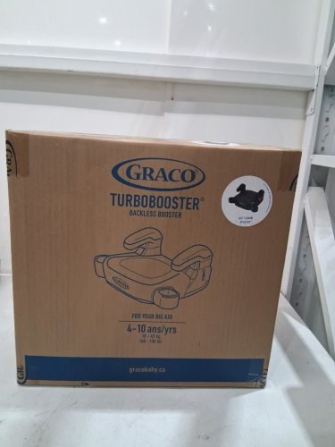GRACO TURBOBOOSTER BACKLESS ADJUSTABLE CAR BOOSTER SEAT WITH CUP HOLDERS -40LB - 100LB -BLACK (MODEL: 2166167) image 2