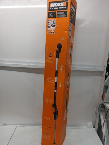 WORX POWER SHARE 2-IN-1 EXTENDABLE CORDLESS HEDGE TRIMMER *tool only*- 20" BLADE/20V - ORANGE (MODEL: WG252.9 image 8