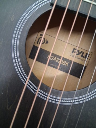 pyle Acoustic Guitar premium Kit 1/2 Junior Size - 34" - right-handed - black (model: pga820bk) image 6