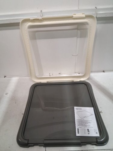 Amazon Basics Small Dog Training Tray - 22" x 22" - White/Charcoal (Model: B0DP3ZP9VJ) image 3