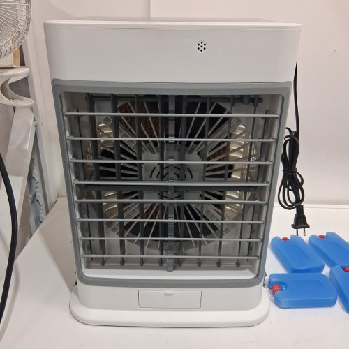 PORTABLE AIR COOLER WITH WATER TANK EVAPORATIVE COOLING - 8L - WHITE/GREY (MODEL: ZWN-112) image 3