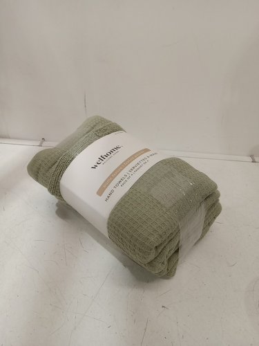 4pk Welhome Waffle Texture Hand Towels - 15.35" x 30" - green (model: 1996328) image 2