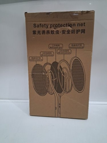 rechargeable electric intelligent mosquito swatter - 2800v - grey image 2