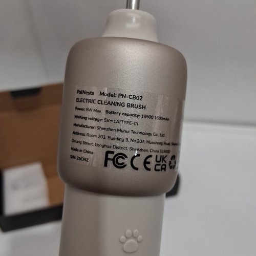 palnests Electric Cleaning Brush for Multi-Surface Deep Clean - 3-Speed - satin gold (model:  pn-cb02) image 5
