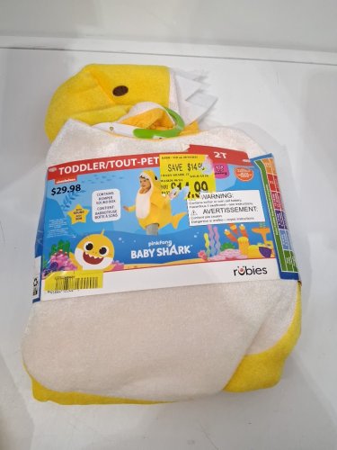 TODDLER RUBIES BABYSHARK COSTUME - 2T - YELLOW (STYLE: 701735) image 2