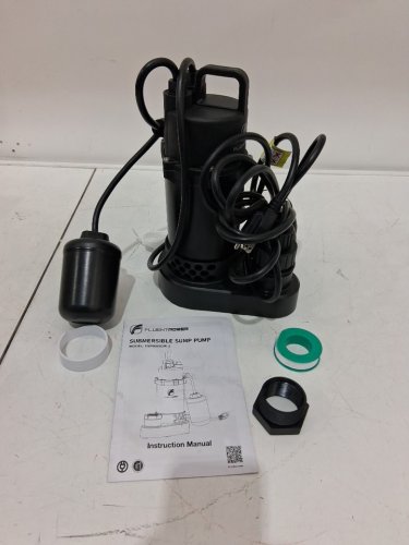 FLUENTPOWER Submersible Sump Pump - 3/4HP - 3500GPH - BLACK - (MODEL:fsp9003dw-2) image 3