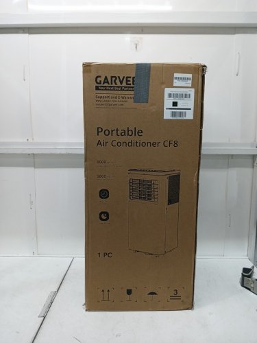 GARVEE 3-IN-1 Portable Air Conditioner with Dehumidifier AND Fan - COVERS UPTO 350 SQ.FT - 8000BTU - WHITE (MODEL: npld3-05c/x1e) image 2
