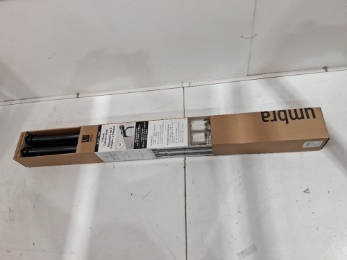 2pk Umbra Curtain Rod - 42" - 108" - black - (model:1881747) image 2