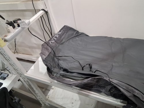 intex premaire 1 air mattress - fiber-tech construction - full size - 18" height - grey (model: ‎64903ED) image 5