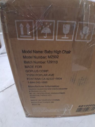 6-IN-1 Komcot Baby High Chair Booster Seat with Tray - Black (Model: MZ502) image 4