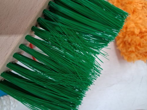 6PC MELISSA & DOUG LET’S PLAY HOUSE! DUST! SWEEP! MOP! PRETEND PLAY SET - KID-SIZED With BROOM, MOP, DUSTER, BRUSH, DUSTPAN, STORAGE STAND - MULTICOLOUR (MODEL: 96049) image 4