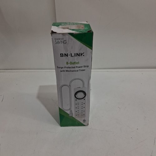 BN-LINK SURGE-PROTECTED 8-OUTLET POWER STRIP - WHITE image 2