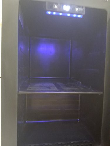 EUHOMY BEVERAGE REFRIGERATOR COOLER WITH 40°F-61°F DIGITAL TEMPERATURE CONTROL - 18L (HOLDS 25 CANS) - BLACK (MODEL: FWC008-11BL-CAEH /‎ WC-6B) image 3