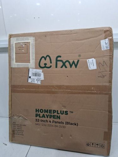 FXW Homeplus 4 panel Indoor Dog Playpen - 32" - black (model: 1232-3204-bk-3v30) image 2